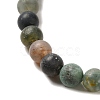 Natural Indian Agate Beads Strands G-Q462-6mm-08-5