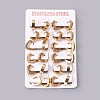 304 Stainless Steel Huggie Hoop Earrings EJEW-O087-17G-3