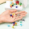 Craftdady 32Pcs 8 Colors Handmade Evil Eye Lampwork Beads LAMP-CD0001-20-12