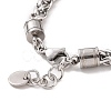 Natural Gemstone Curved Tube Bead Bracelets BJEW-F441-02-5