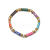 Bohemian Style Colorful Mixed Stone Beaded Stretch Bracelets for Women AC6424-1