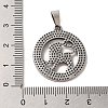 304 Stainless Steel Pendants STAS-C084-01G-AS-3