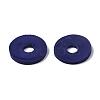Flat Round Eco-Friendly Handmade Polymer Clay Beads CLAY-R067-12mm-35-6