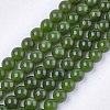 Natural Canadian Jade Beads Strands X-G-S333-8mm-024-1