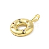 Brass Micro Pave Cubic Zirconia Pendants KK-E111-12G-2