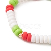 Handmade Polymer Clay Bead Stretch Bracelets for Women BJEW-MZ00042-02-4