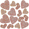 CRASPIRE 4 Styles Heart Hotfix Rhinestone Appliques PATC-CP0001-02A-1