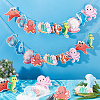 Ocean Theme Sea Animal Pendant Decoration HJEW-WH0042-85-5