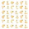 DICOSMETIC 18Pcs 9 Style 304 Stainless Steel Stud Earring Findings STAS-DC0012-81-1