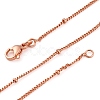 2mm Rack Plating Brass Satellite Chain Necklaces for Women Men MAK-L044-33RG-4