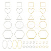 Pandahall Jewelry 40Pcs 16 Style Alloy Linking Rings FIND-PJ0001-27-11