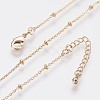 Long-Lasting Plated Brass Cable Chain Necklaces X-NJEW-K112-09G-NF-4
