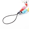 Opaque Acrylic Beads and Eco-Friendly Transparent Acrylic Beads Mobile Straps HJEW-JM00558-4