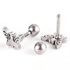 201 Stainless Steel Barbell Cartilage Earrings EJEW-R147-20-2