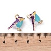 Alloy Enamel Pendants ENAM-R149-08B-G-3