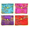 Rectangle Floral Embroidery Cloth Zipper Pouches ABAG-YW0001-03B-1