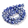 Natural Tibetan Wave Pattern dZi Agate Beads Strands G-B084-A05-01-3