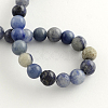 Round Natural Blue Aventurine Beads Strands G-R254-8mm-2