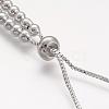 Brass Bead Chain Necklace Making NJEW-F151-01P-2