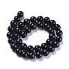 Natural Black Stone Beads Strands G-I288-A02-10mm-2