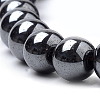 Non-magnetic Synthetic Hematite Beads Strands G-S259-44-12mm-3