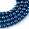 Electroplate Transparent Glass Beads Strands EGLA-Q062-6mm-D01-1