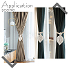 Cotton Macrame Leaf Tassel Curtain Tiebacks AJEW-WH0038-38B-5