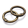 Alloy Spring Gate Rings AJEW-WH0129-48B-AB-2