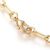 Brass Paperclip Chains Necklaces NJEW-I235-02G-3