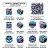 Fashewelry 50Pcs 5 Style Rainbow Color Alloy European Beads FIND-FW0001-32-NR-4