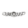 Tibetan Style 304 Stainless Steel Connector Charms STAS-G303-01AS-2