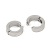 Non-Tarnish Ion Plating(IP) 304 Stainless Steel Clip-on Earrings EJEW-M001-11P-2