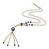 304 Stainless Steel Beaded Necklaces NJEW-H210-A-G-2