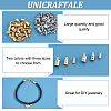 Unicraftale PVD Vacuum Plating 304 Stainless Steel Folding Crimp Ends STAS-UN0005-71-5