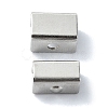 Non-Tarnish Rectangle 201 Stainless Steel Clasp STAS-C097-44B-P-1