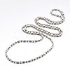 Eco-Friendly Iron Ball Chain Necklace Makings MAK-J009-58P-NR-2