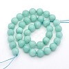 Dyed Faceted Round Natural Jade Beads Strands G-E302-095-8mm-1-6