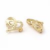Cubic Zirconia Heart with Hand Brooch Pin JEWB-M025-01G-2