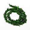 Natural Diopside Chip Beads Strands X-G-E271-94-2