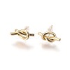 Brass Stud Earrings EJEW-F809-02-2