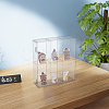 6 Grids Transparent Acrylic Minifigures Display Case with Cover DIY-WH0430-530A-6