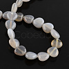 Natural Grey Agate Bead Strands G-R190-13-2