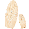 Wood Slant Back Necklace Display Stands NDIS-WH0010-19-1