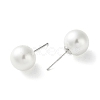 Imitation Pearl Stud Earrings EJEW-P296-21C-P-2