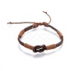 Cowhide Leather Cords Bracelets BJEW-JB04132-02-1