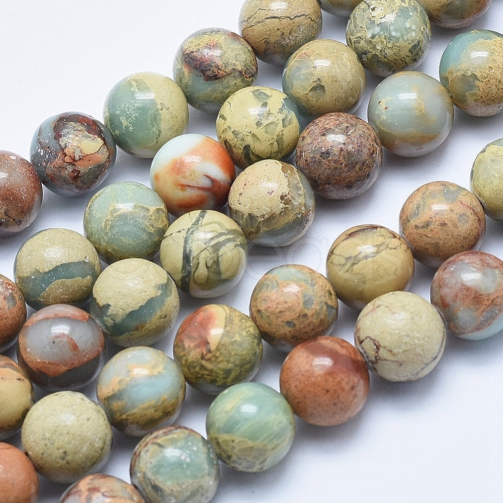Cheap Natural Aqua Terra Jasper Beads Strands Online Store - Cobeads.com