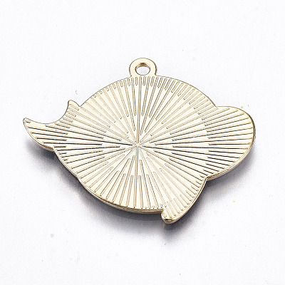 Eco-Friendly Alloy Enamel Pendants ENAM-Q437-033-NR-1