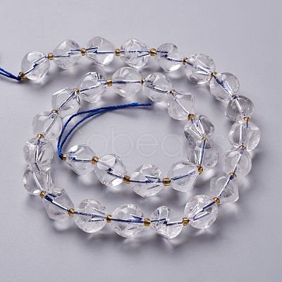 Natural Quartz Crystal Beads Strand G-M367-43D-1