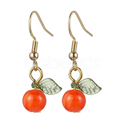 Acrylic Dangle Earrings EJEW-JE05749-02-1