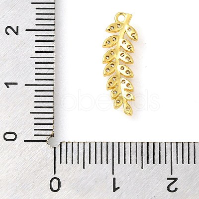 Rack Plating Brass Micro Pave Cubic Zirconia Pendants KK-S396-38G-1